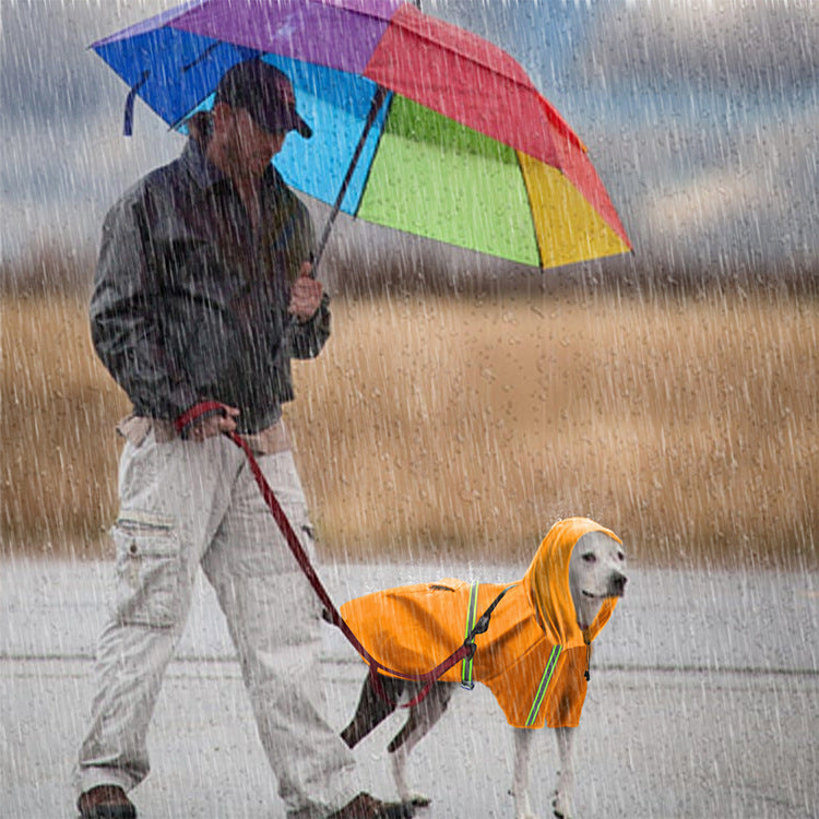 Dog reflective raincoat large dog raincoat