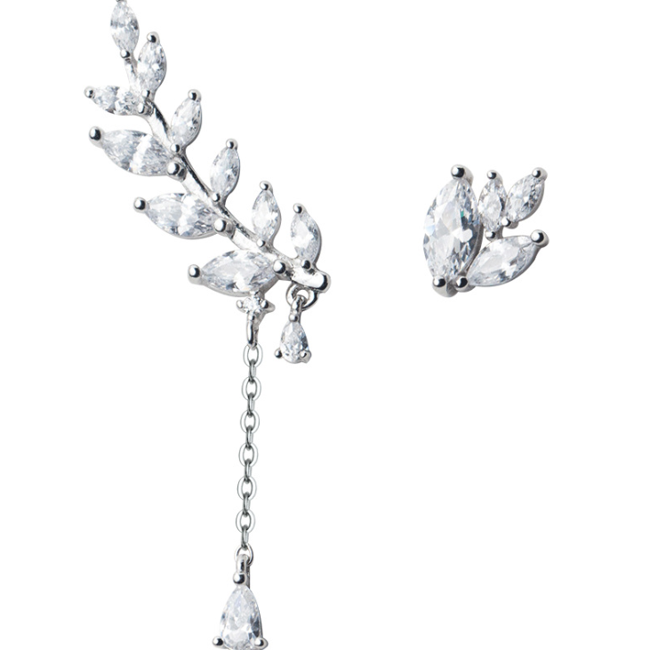 925 Silver Earrings  diamond