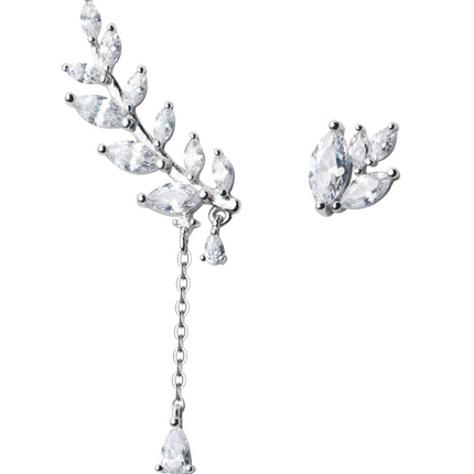 925 Silver Earrings  diamond