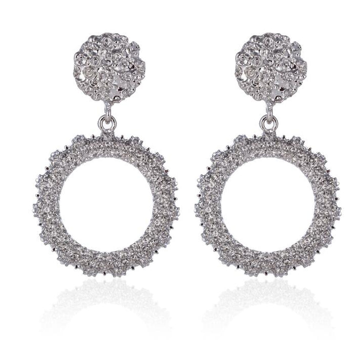 Big Vintage Earrings for Women Gold Silver Black Geometric Statement Earring  Metal Earing Hanging Fashion Jewelry