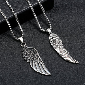 Hip-hop personality trendy brand men's feather necklace