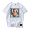 Hip Hop Short-sleeved T-shirt Couple Models BF Wind Student Loose Half Sleeve top