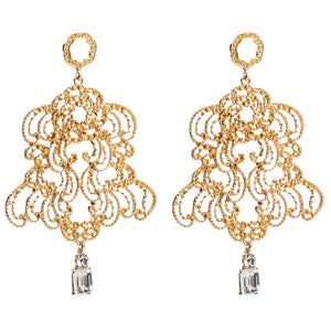 Alloy carved Earrings