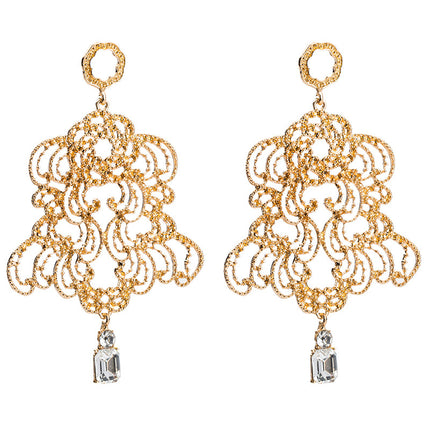 Alloy carved Earrings