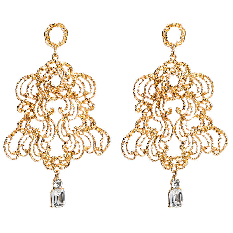 Alloy carved Earrings