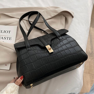 Alpcamers Trendy Texture Portable Women's Bag Single Shoulder