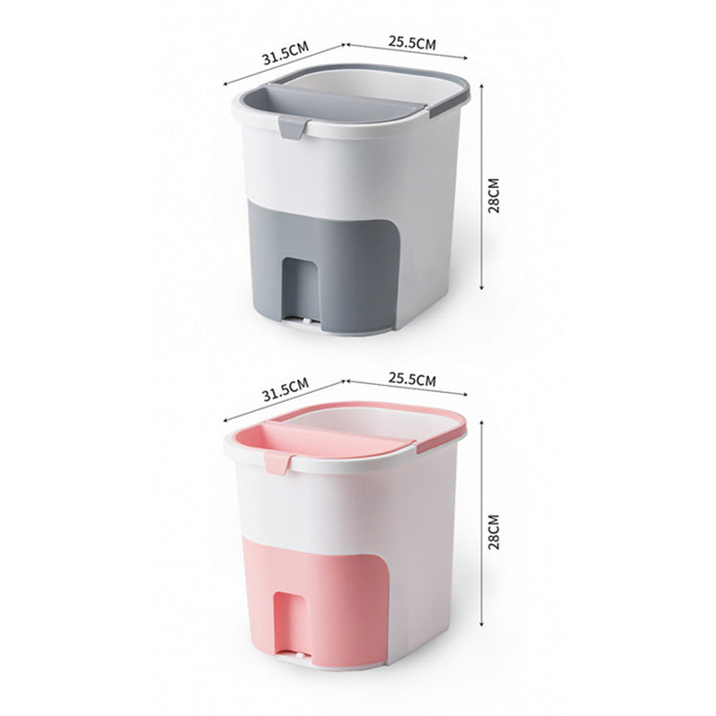Household Dry And Wet Separation Kitchen Drain Trash Bin Kitchen Waste Trash Storage Bin