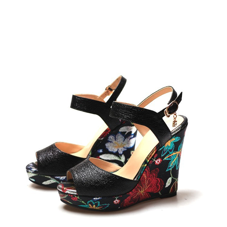 Muffin bottom sandals