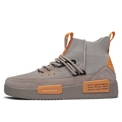 Casual high-top canvas shoes