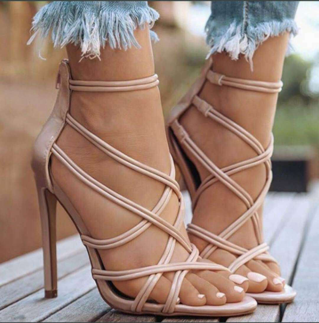 summer new toes with high heels