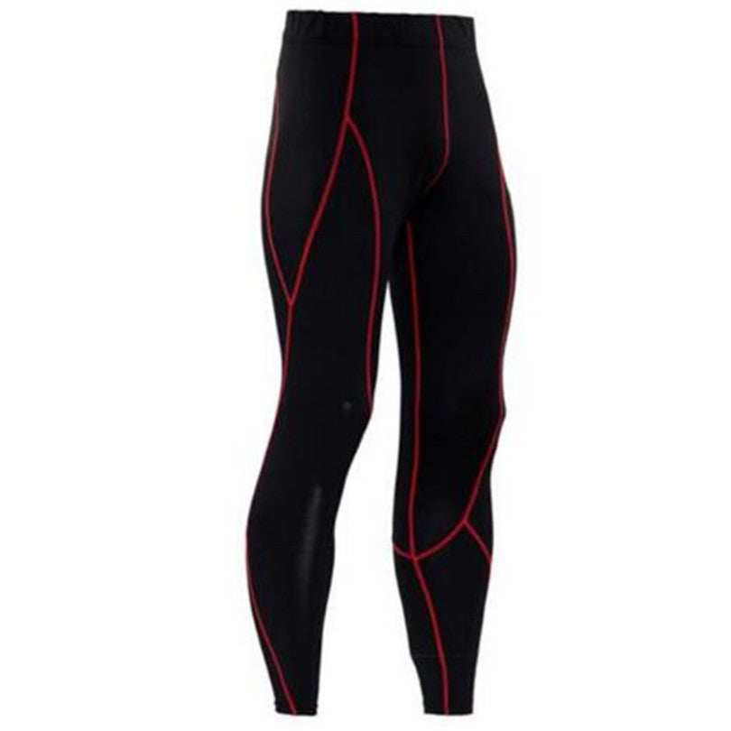 Men's Tight-fitting Elastic Breathable  Football Basketball Fitness Workout Leggings Quick-drying