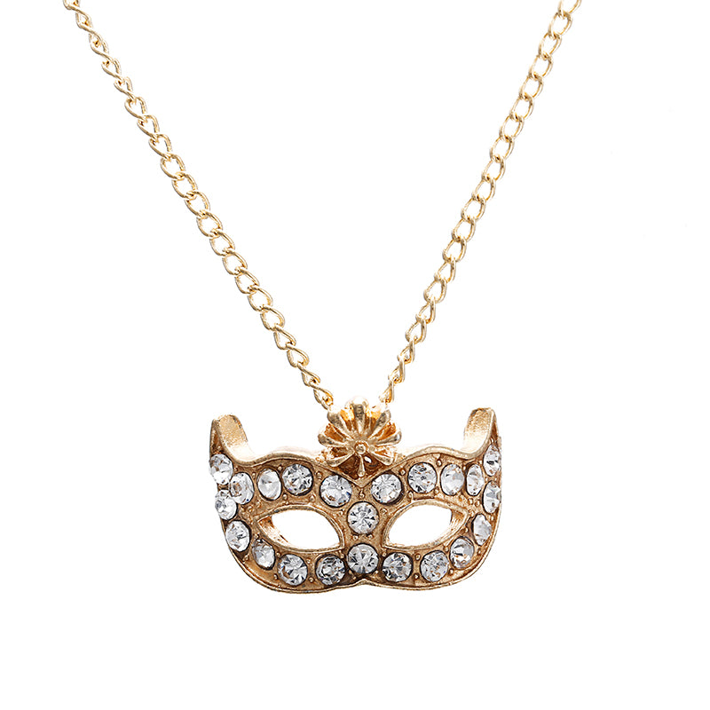Hollow Mask Necklace