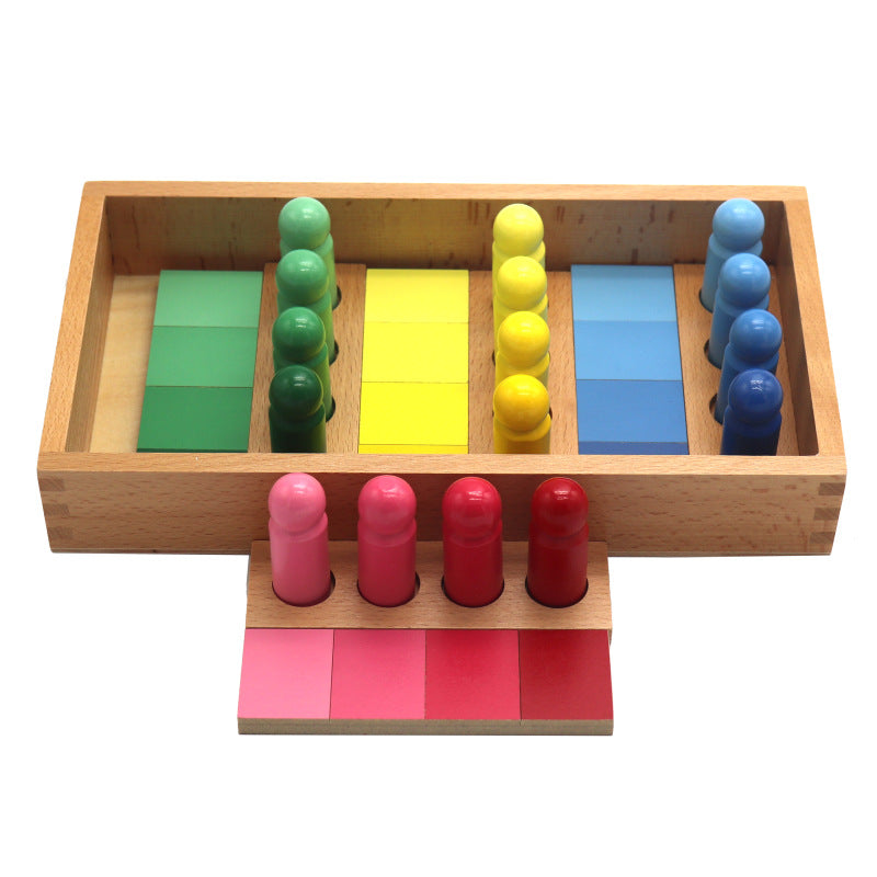 Color corresponding to building block teaching aid