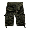 Men's Loose Casual Camouflage Overalls Large Size Multi-pocket Five-point Pants Men's Beach Pants
