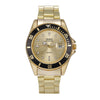Waterproof  Calendar Gold Steel Strap Men's Watch