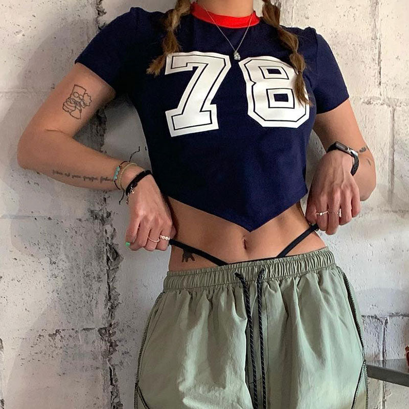 Retro Sports Casual Digital Print Spice Girls T-shirt