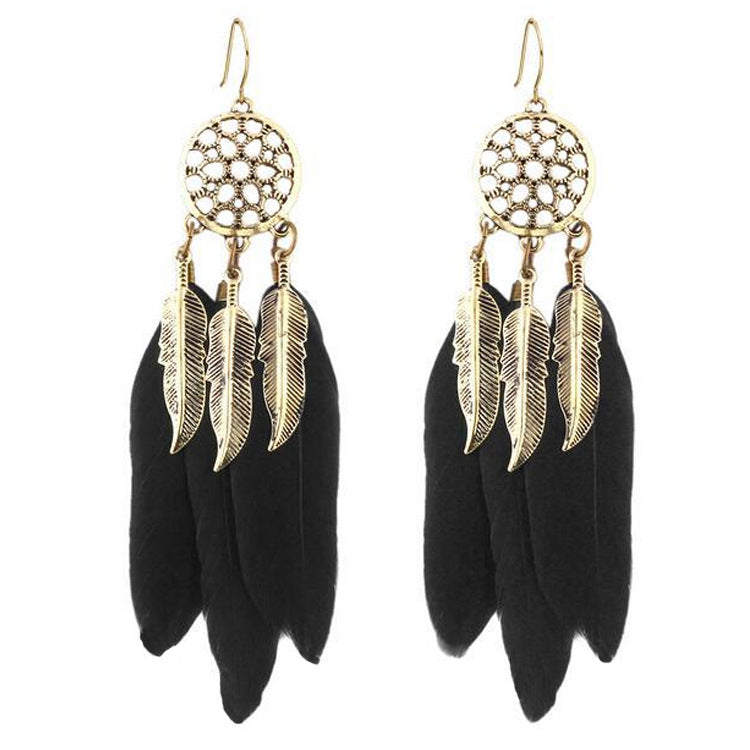 Tassel long earrings