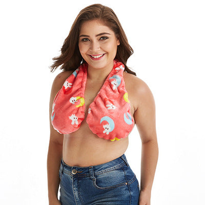 Towel Bra Bath Towel Hanging Neck Wrapped Chest shower towel underwear towel