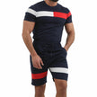 Short-sleeved fitness suit men gym shorts tops
