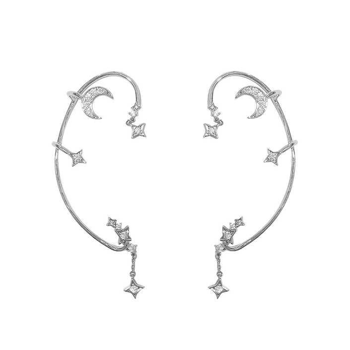 Korea Diamond Butterfly Ear Hook Without Pierced Bone Clip