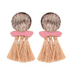 Boa ethnic tassel earrings