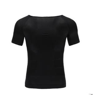 Male Chest Compression T-shirt Fitness Hero Belly Buster Slimming top