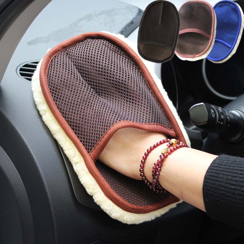 Car type soft hair car wash cleaning gloves car motorcycle car wash car care cleaning tools