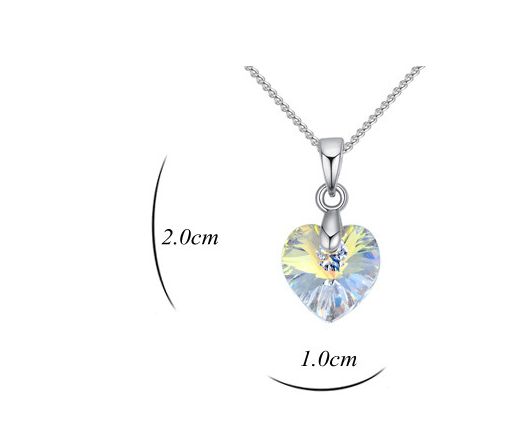 Austrian gold-plated crystal necklace