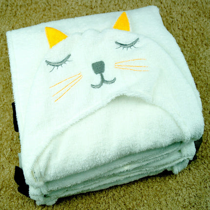 New Baby Boys Girls Lion Cat Shape Bath Towel Stuffed Toys Dolls Kids Room Bed Blanket & Swaddling Kids Christmas Gift cotton