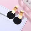 Diamond circle matte earrings earrings Japan and South Korea simple charm full diamond fashion wild earrings