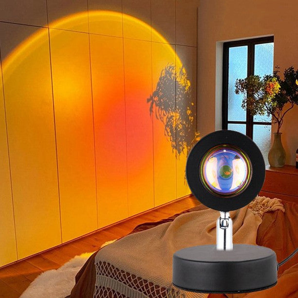 Sun Projection LED Lamp USB 180 Degree Romantic Atmosphere Photography Projector Lamp Night Light