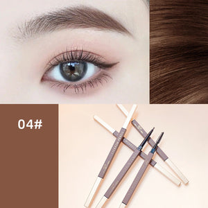 Automatic Rotary Sketch Waterproof And Non Smudging Extremely Thin Double Headed Eyebrow Pencil