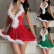 Christmas V-neck Lace dress