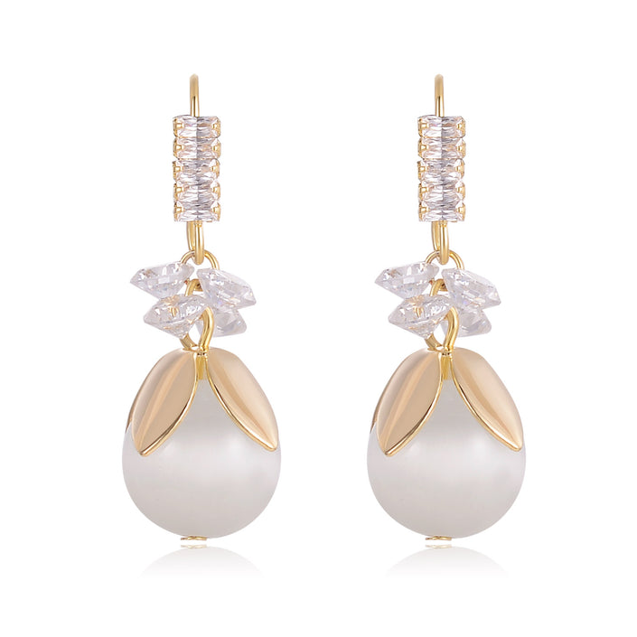 Opal Butterfly Stud Earrings Women