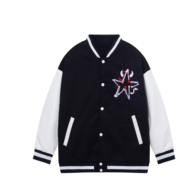 Personalized Embroidery Casual Jacket Couple Fashion Baseball Uniform