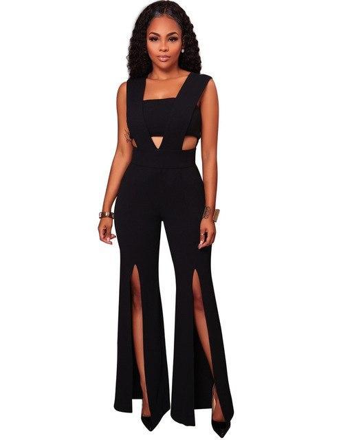 Bandage Jumpsuit Dress Long Skirt