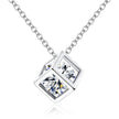 Square diamond pendant