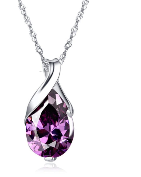 New Arrival 925 Sterling Silver Pendant Shiny Silver Necklace with AAA Zircon Austrian crystals Jewelry for women RJ141