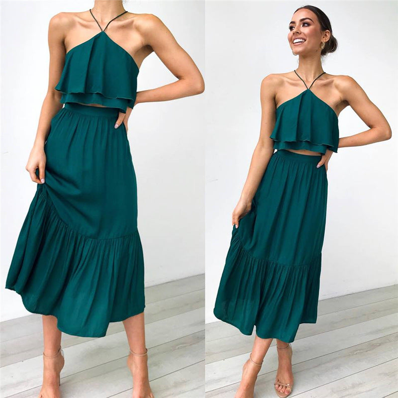 Women's chest strapless strapless two pieces