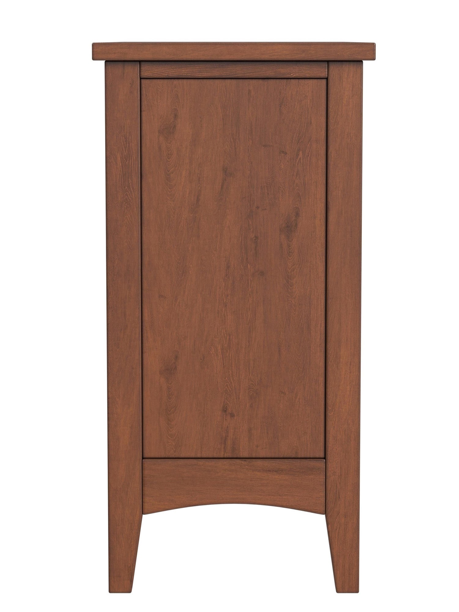 Avina Olive Ash Burl1 Door Side Table - Medium Brown