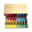 Color corresponding to building block teaching aid