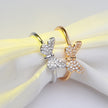 Butterfly zircon ring