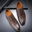 Leather lace-up casual shoes