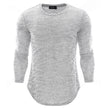 New Round Neck Slim Long-sleeved Men's T-shirt
