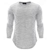 New Round Neck Slim Long-sleeved Men's T-shirt