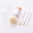 Retractable double head makeup brush