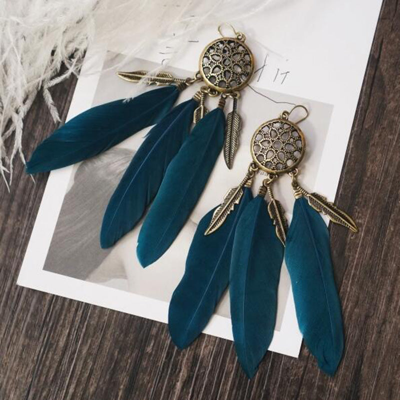 Tassel long earrings