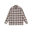 Men's autumn long sleeve plaid shirt
