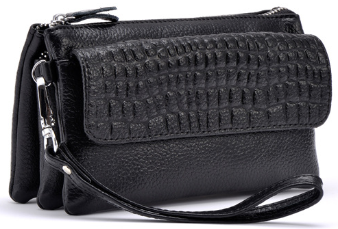 Large Capacity Genuine Leather Bags Clutch Wristlet Bag Day Cutches Handbags Coin Purses