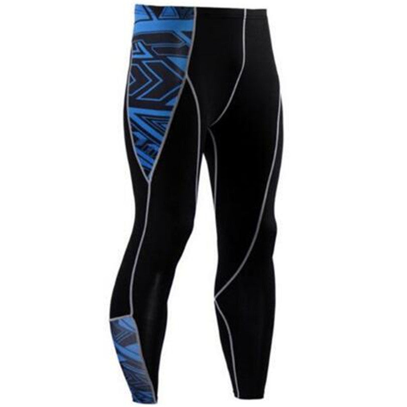 Men's Tight-fitting Elastic Breathable  Football Basketball Fitness Workout Leggings Quick-drying